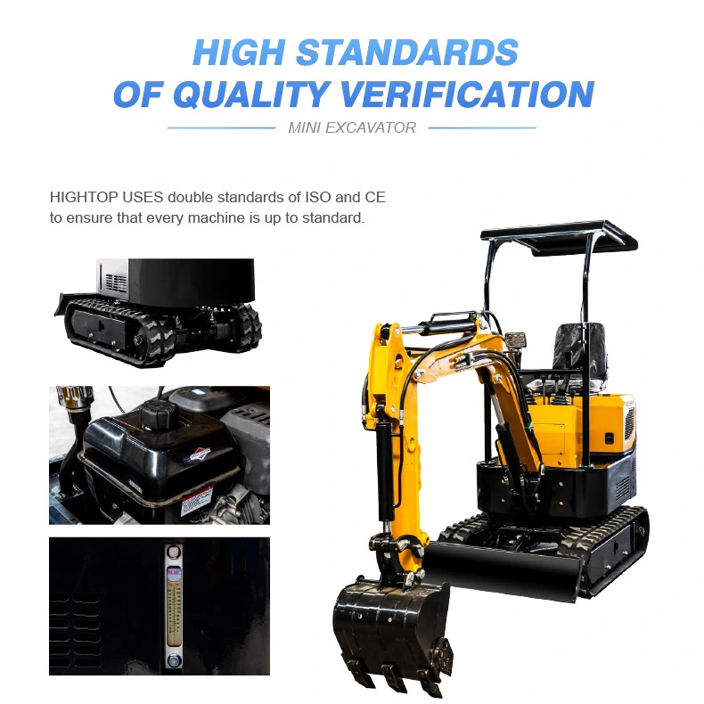 CE EPA High Performance Small Size Wheel Construction Backhoe Hydraulic Micro Electric Engine 0.8ton/1ton Household Hydraulic Small Mini Crawler Digger