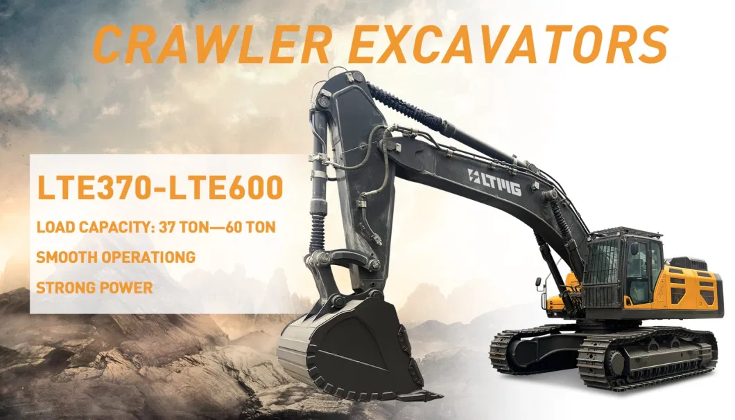 2024 Ltmg 60ton Heavy Duty Crawler Material Handler Excavator with Wood and Timber Grab