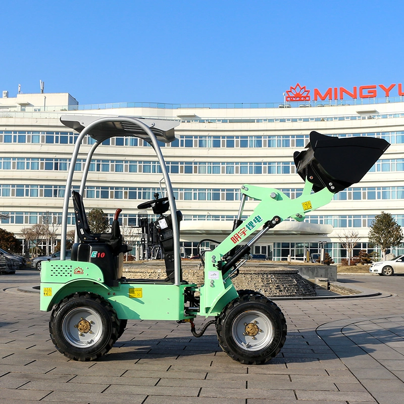 Front End Electric Micro Small Wheel Loaders Small Electric Forklift/Four-Wheel Drive Electric Loader