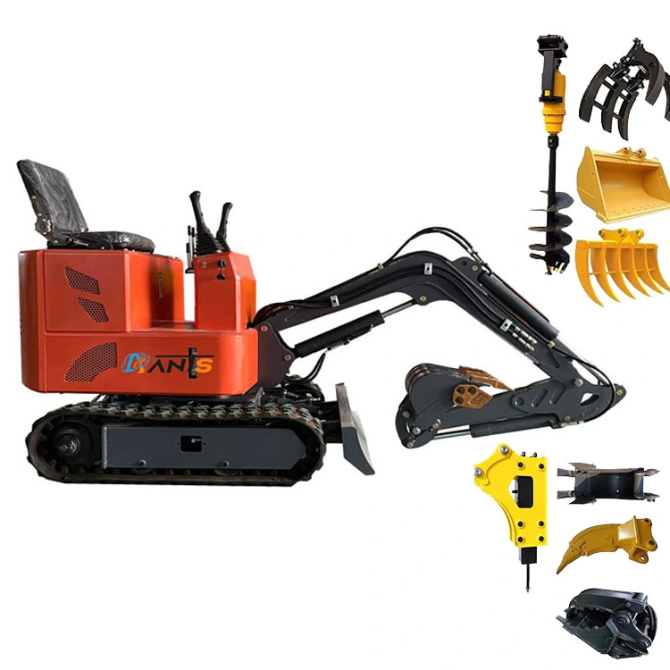 High Quality 13.5HP Electric/Diesel Hydraulic Engine Small Digger 1 Ton 1.5 Ton Crawler Excavator for Sale