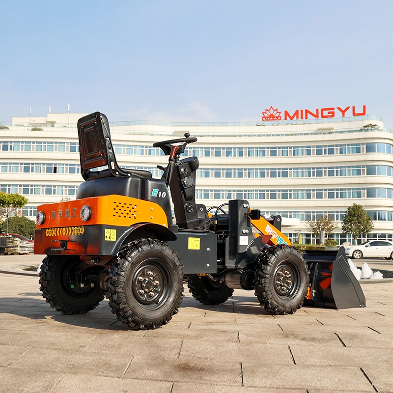 Myzg Construction Machine Battery Powered Electric Wheel Loader Mini 1ton 2ton 3000kg Electric Loader