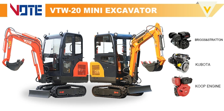 CE EPA Euro 5 China Small Garden Digger Machinery Hydraulic Backhoe Excavator Crawler 1 Ton 2 Ton 3 Ton 5 Ton Factory Cheaper Price Mini Excavator Garden Digger