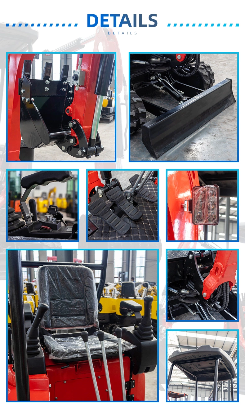 Hightop Excavator Machine Electric Hydraulic Mini Small Micro Crawler Bagger Digger Mini Excavators