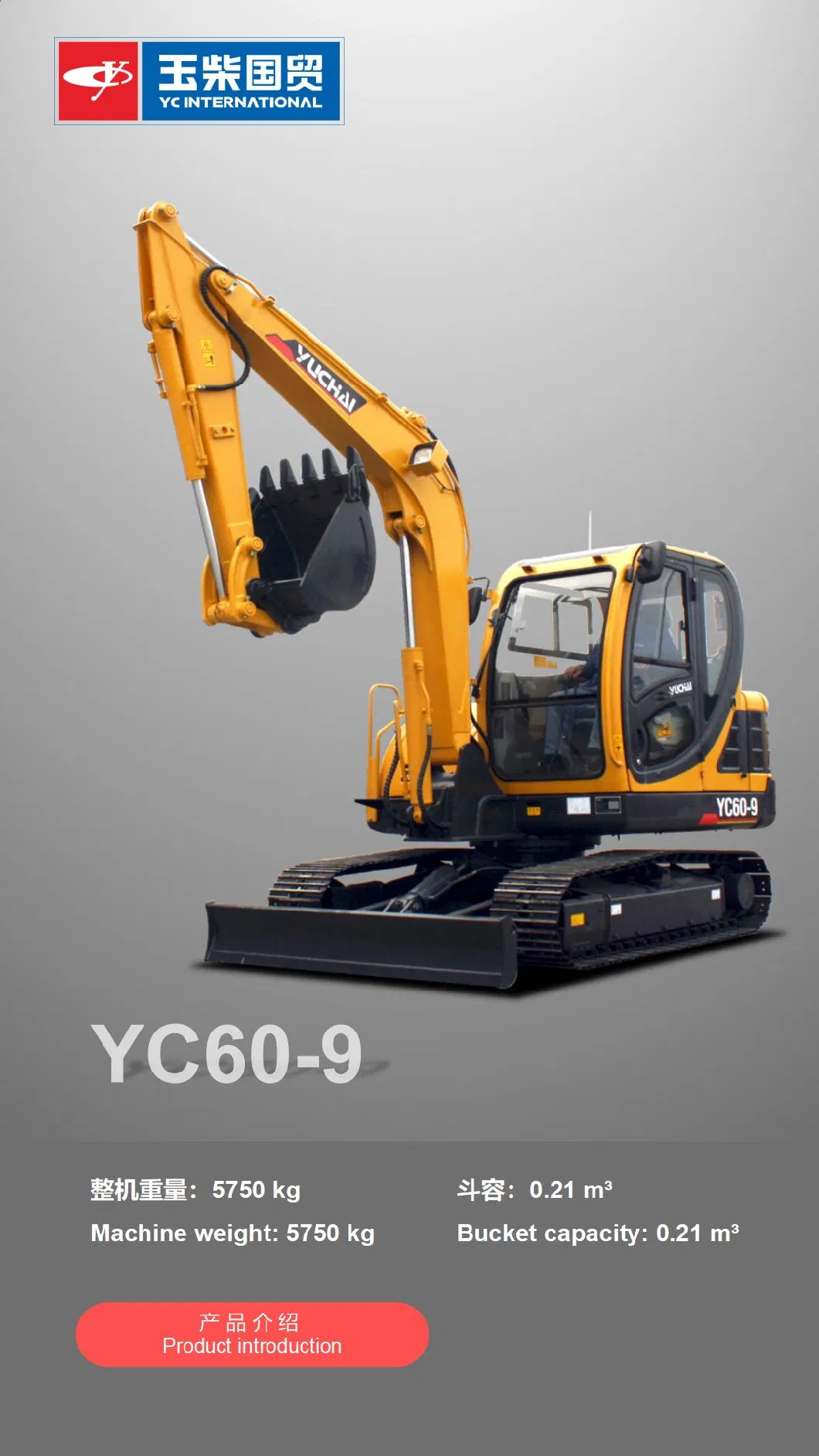 Buy 1t Large Mining Excavator Brands with 60cm Tilting Bucket