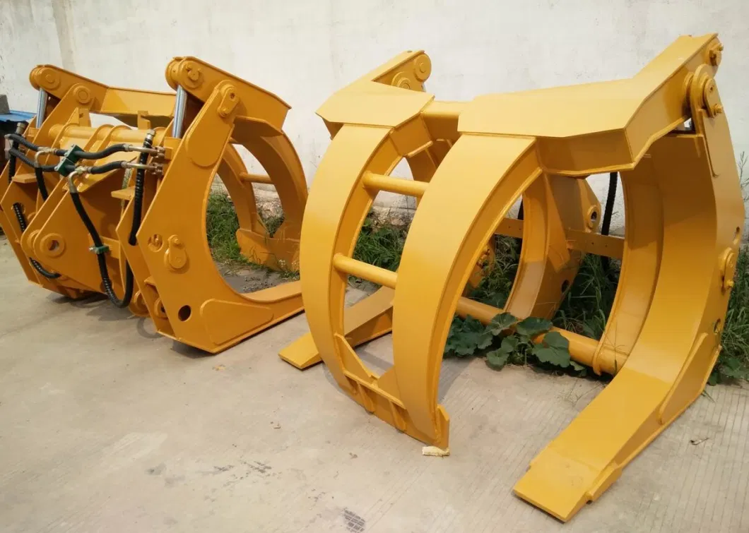 Front Loader Wheel Loader with Wood Grapple Log Grabber