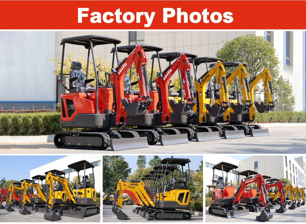 Agricultural Machine 1600kg Small Farm Construction Diesel Hydraulic Crawler Super 1.6 Ton Mini Excavator Factory Customization