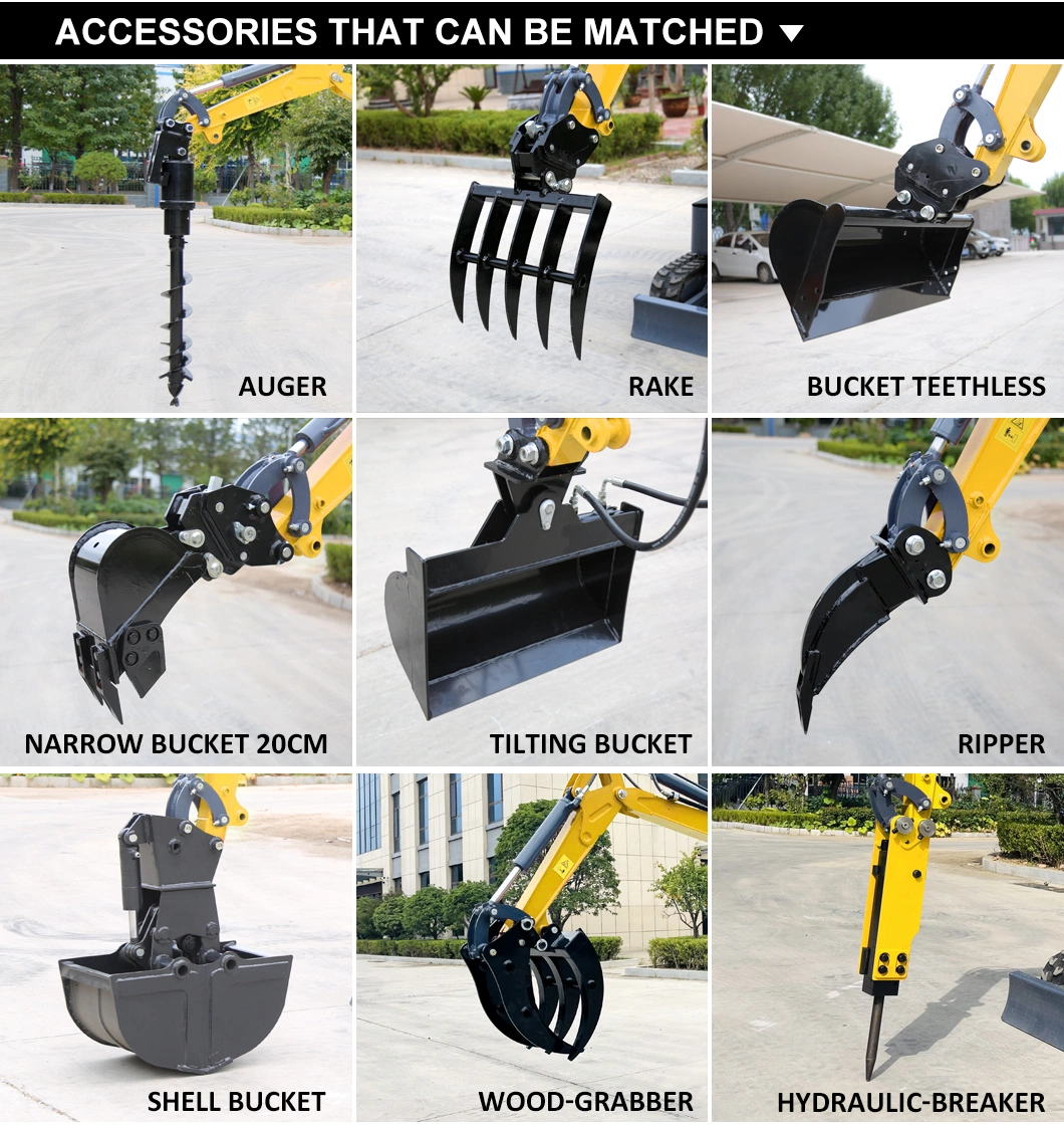 Agricultural Machine 1600kg Small Farm Construction Diesel Hydraulic Crawler Super 1.6 Ton Mini Excavator Factory Customization