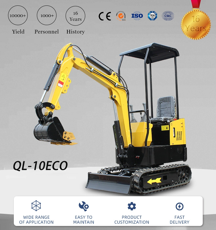 Qilu Mini Excavator with Yanmar Diesel Engine for Free Shipping