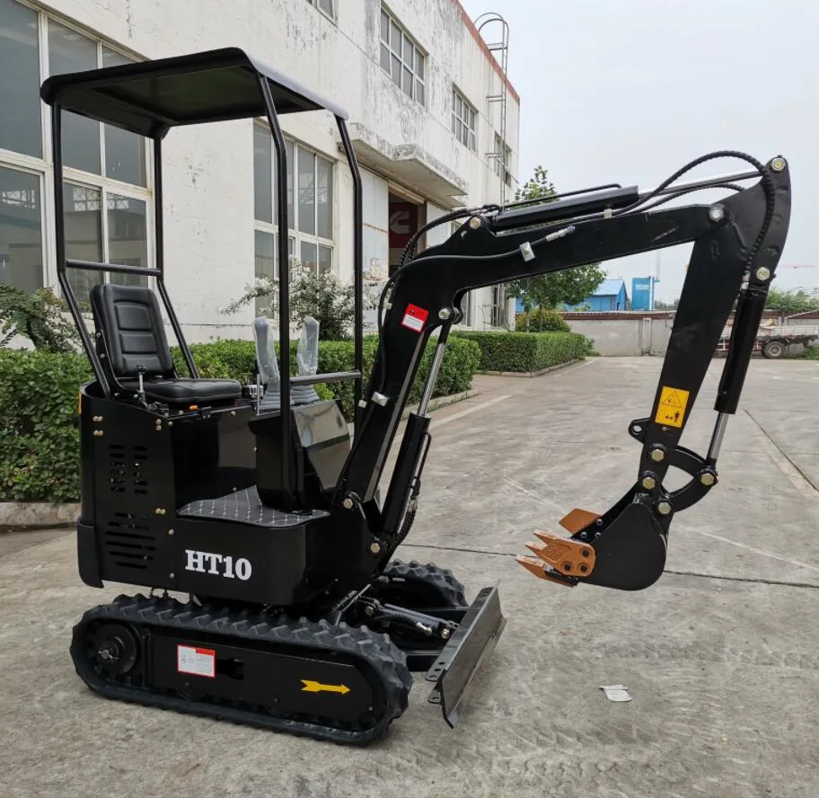 1000kg Hydraulic Crawler Small Size Wheel Construction Backhoe Garden Micro Household Farm Construction Greenhouse Towable Mini Electric Excavator