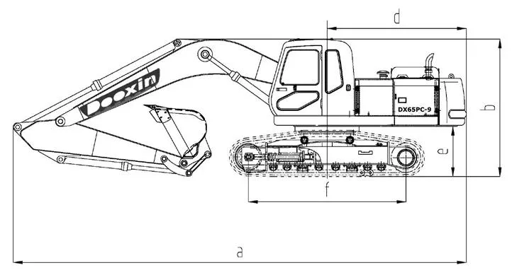 China Fortius New Dx340PC-9 32ton Crawler Electric Hydraulic Large Excavator for Sale