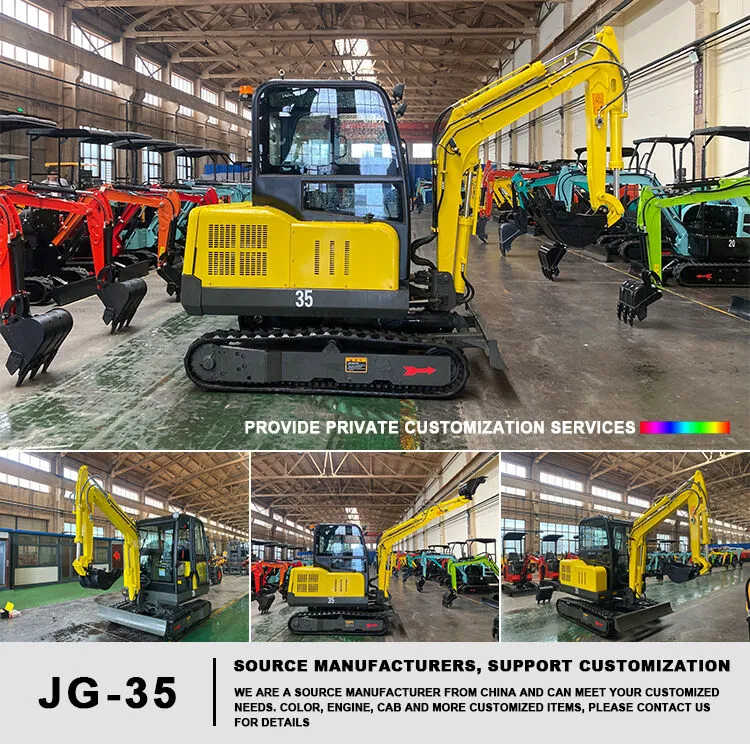 Free Shipping Mini Escavator CE/EPA Kubota China Wholesale Used Small Digger 1.2 Ton 2.5 Ton 3 Ton 3.5 Ton Excavator Prices with Closed Cabin for Sale