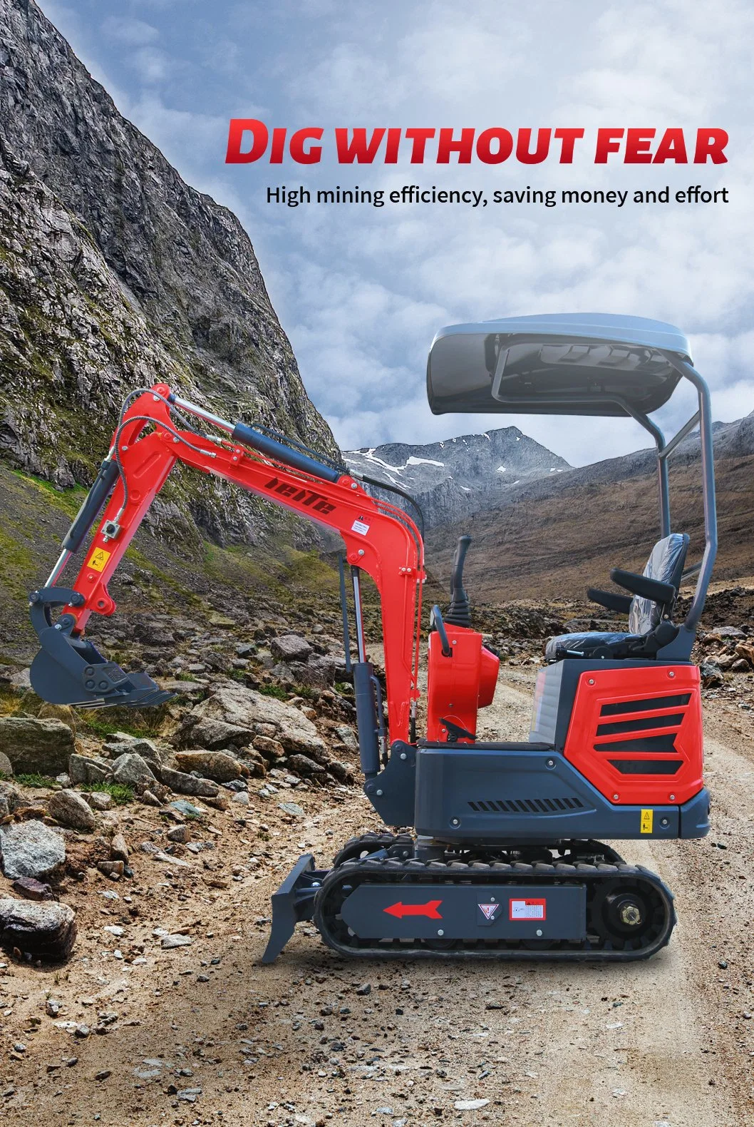 Hot Sale China Mini Small Hydraulic 1ton Diesel Engine Driven Crawler Excavators Lt1012 Plus with CE EPA Certification