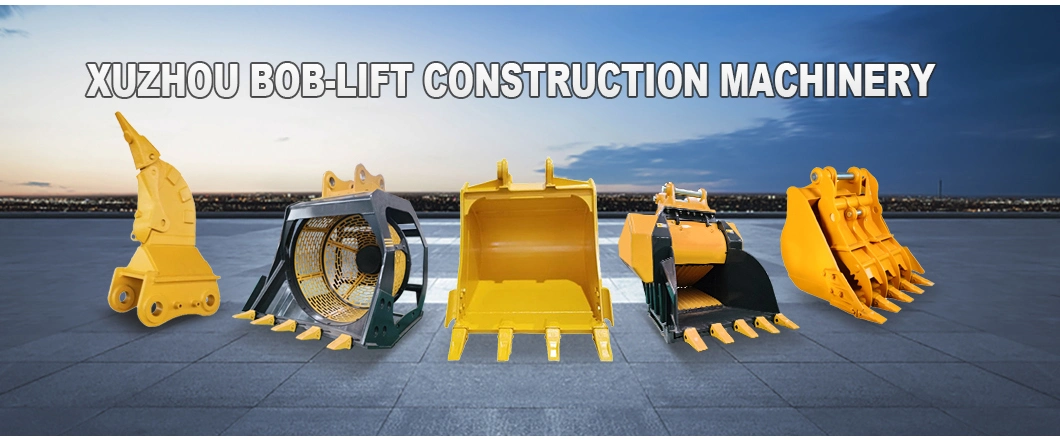 Excavator Hoisting Machinery Bob-Lift Part Attachment Grapple Spare Parts Hydraulic Clamshell Bucket Manufacture for 3 Ton 4 Tons 5 Tons