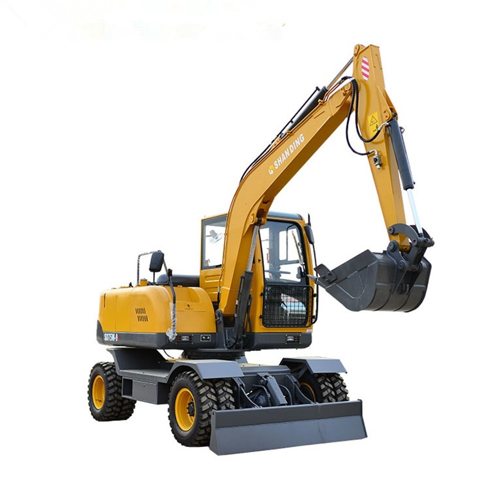 CE ISO Certified China Mini Excavator Mini Digger 7 Ton Wheel Excavator 75W 90W 160W Excavators