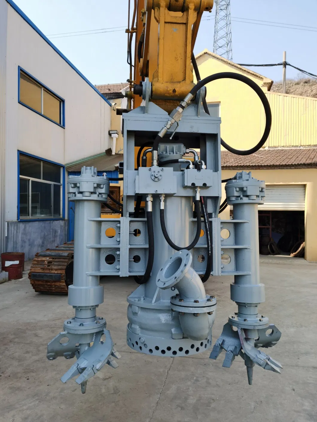 Dredging Pump Hydraulic Drive Silt Pumping Machine Hook Machine Sediment Pump with Stirring Sand Suction Pump Silt Cleaning Pump