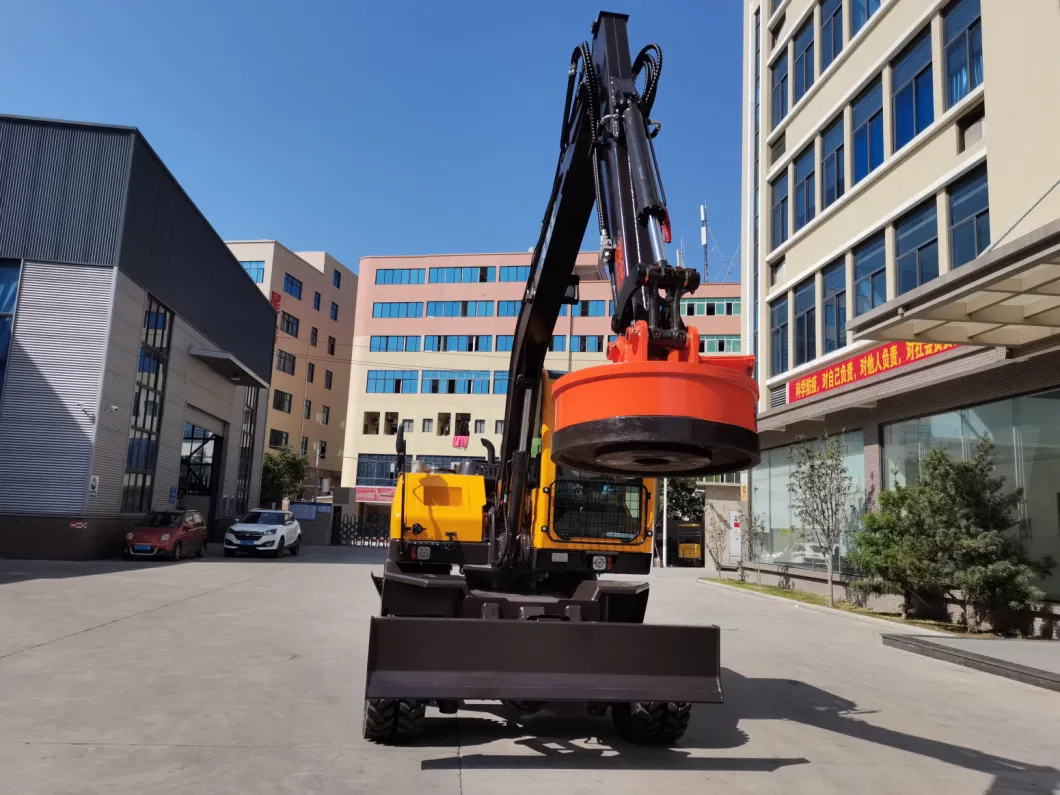 Good Selling 10-15ton Handlers Jg Material Handling Excavator with Grab and Magnet