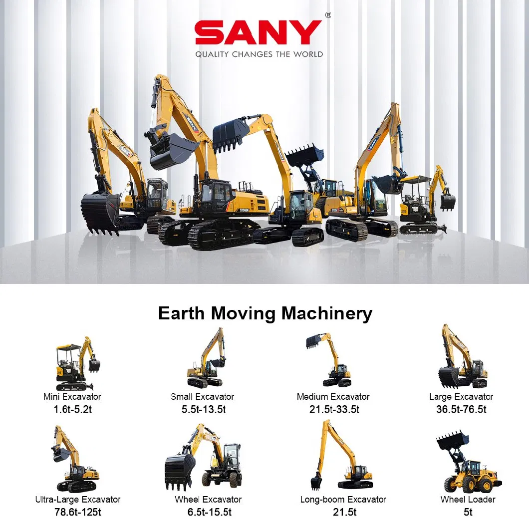 Sany Sy215c 20 Ton 21 Ton Building Diggers Mining Construction Hydraulic Crawler Excavator