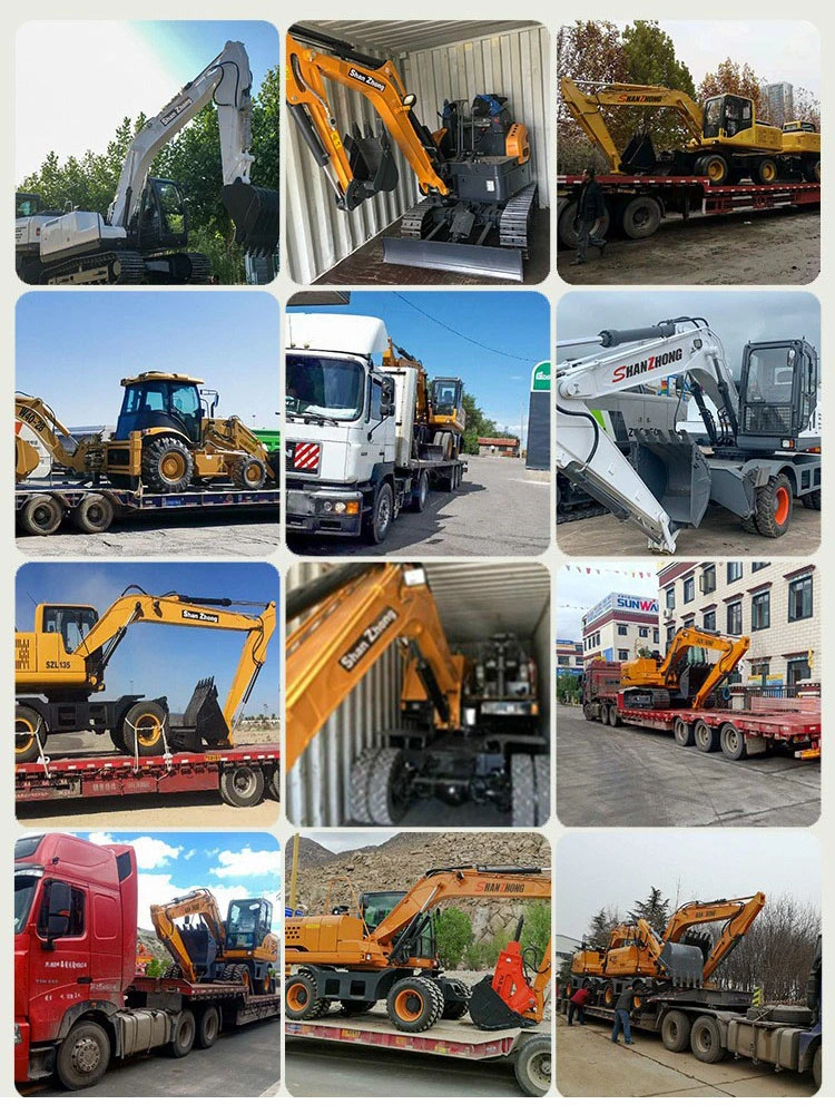 Factory Supply Directly Shanzhong Brand 15ton 17ton 18ton Wheel Excavator Construction Machinery for Coal Mine