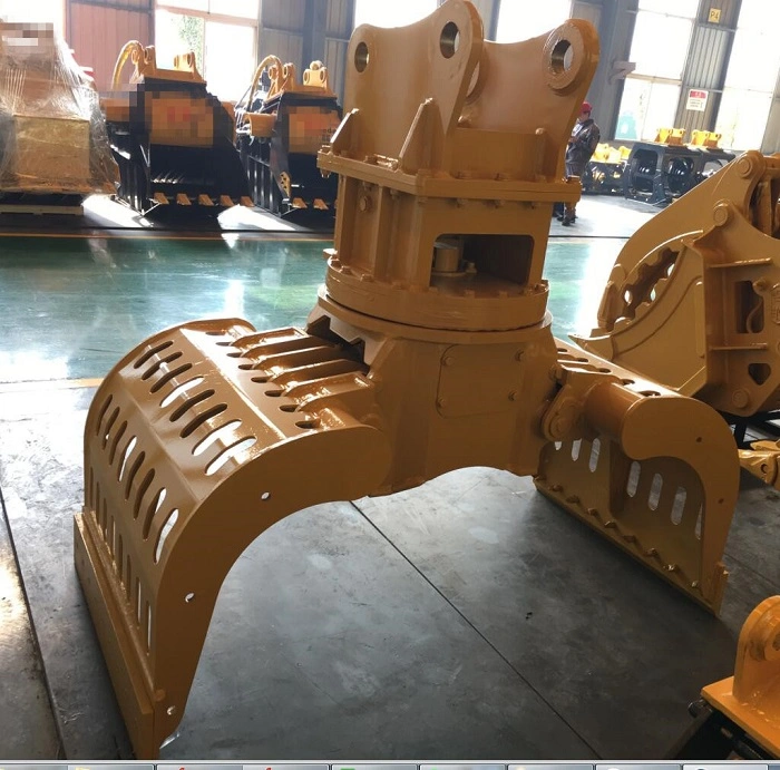 Excavator Wood Grabber Multifunctional Hydraulic Wood Grabber Supports Customization Source Factory Quality Assurance 360&deg; Degree Rotation