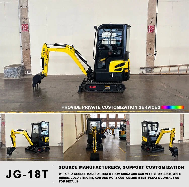 Free Shipping Mini Escavator CE/EPA Kubota China Wholesale Used Small Digger 1.2 Ton 2.5 Ton 3 Ton 3.5 Ton Excavator Prices with Closed Cabin for Sale