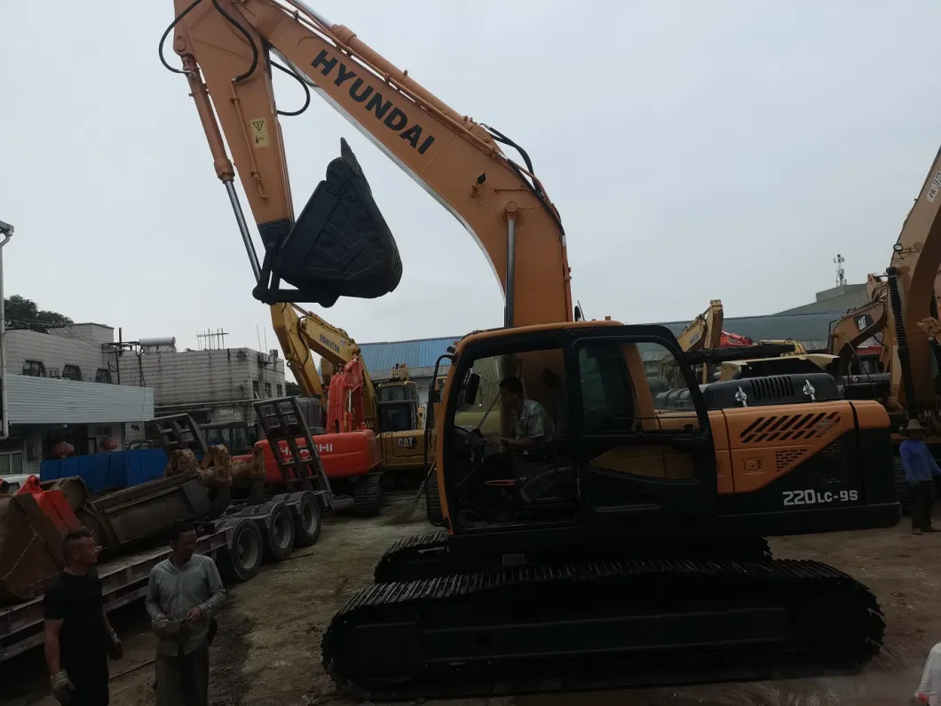 Escavadeira Usada Used 20 Ton Heavy Duty Equipment Hydraulic Excavators Excavadora Used Hyundai 220 Crawler Good Condition Excavator Price 220LC-9s