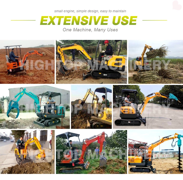 Top Quality Electric Drive Hydraulic Transmission Mini Digger Micro Excavator