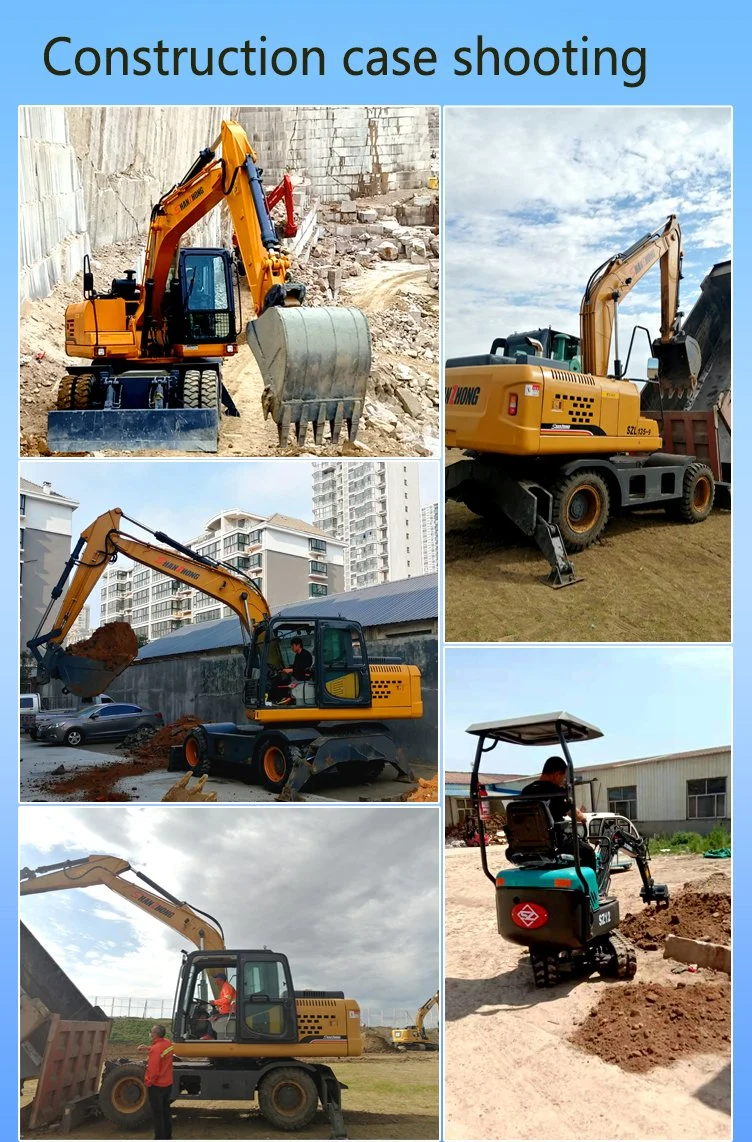 21 Ton Fully Hydraulic Wheel Excavator Directly Supplied by Shanzhong Manufacturer, Large Excavator