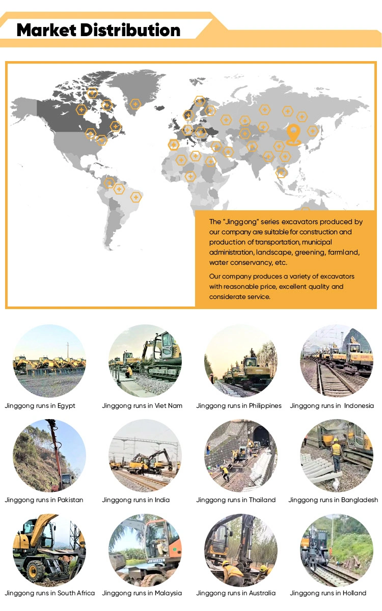 Heavy Duty Jinggong Machinery Scrap Material Handler on Wheel Wheeled