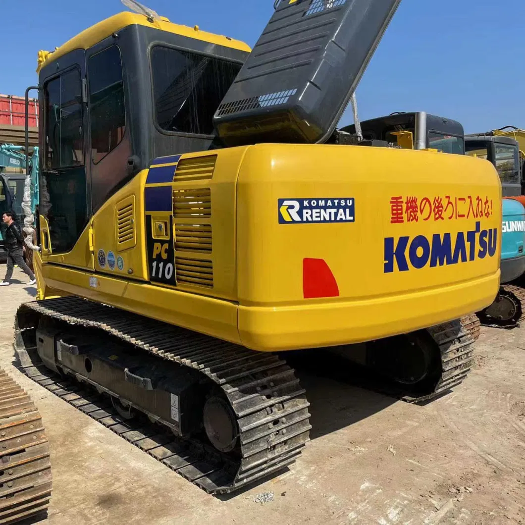 11ton Second-Hand Komatsu PC110-8 Excavator with Bucket PC120 PC130