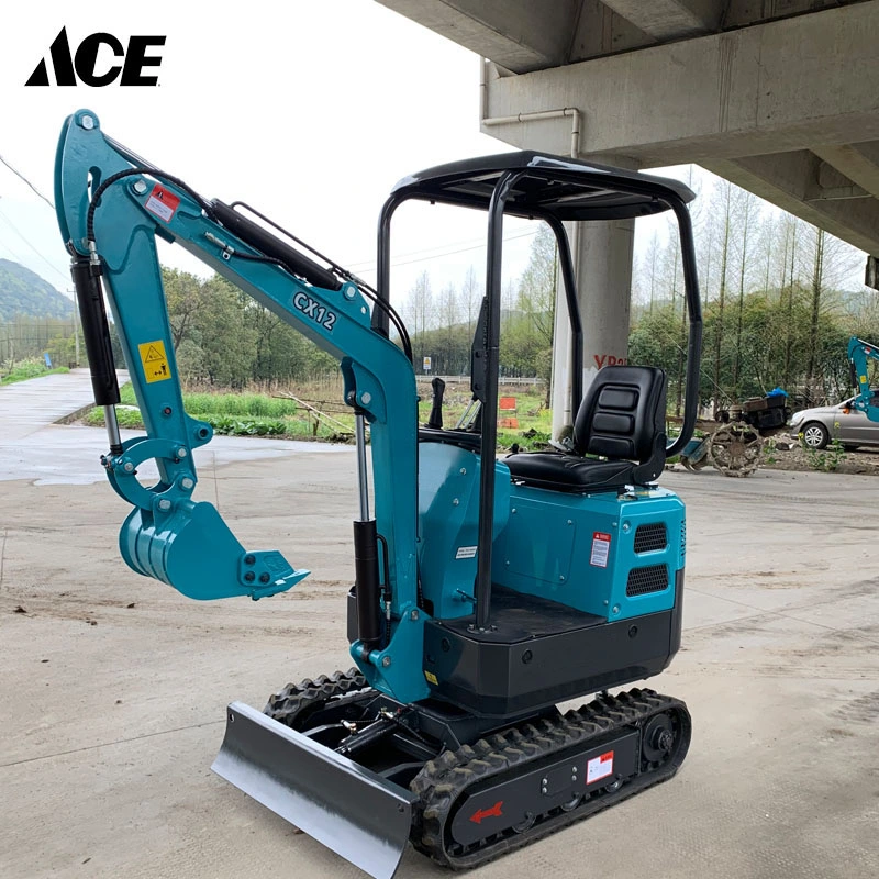 Road Construction Equipments 1.2ton Bucket Crawler Mini Excavator