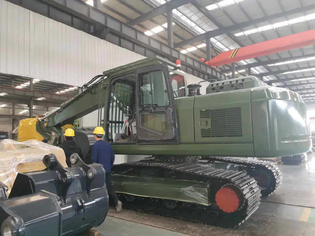 Factory Heavy Duty Xe215 30t 36 Ton Chinese 20 Ton Hydraulic Crawler Excavator with Isuzu Engine for Sale