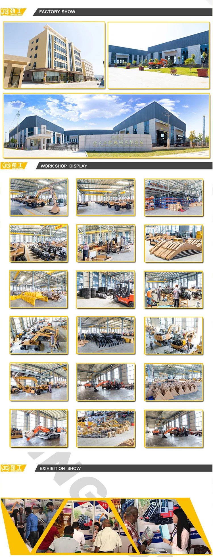 Heavy Duty Jinggong Machinery Scrap Material Handler on Wheel Wheeled