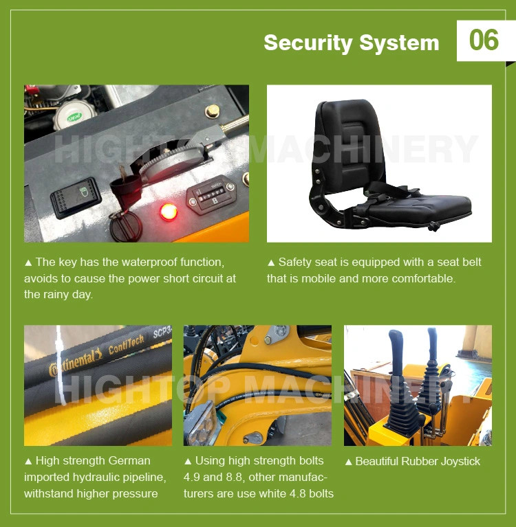 Top Quality Electric Drive Hydraulic Transmission Mini Digger Micro Excavator