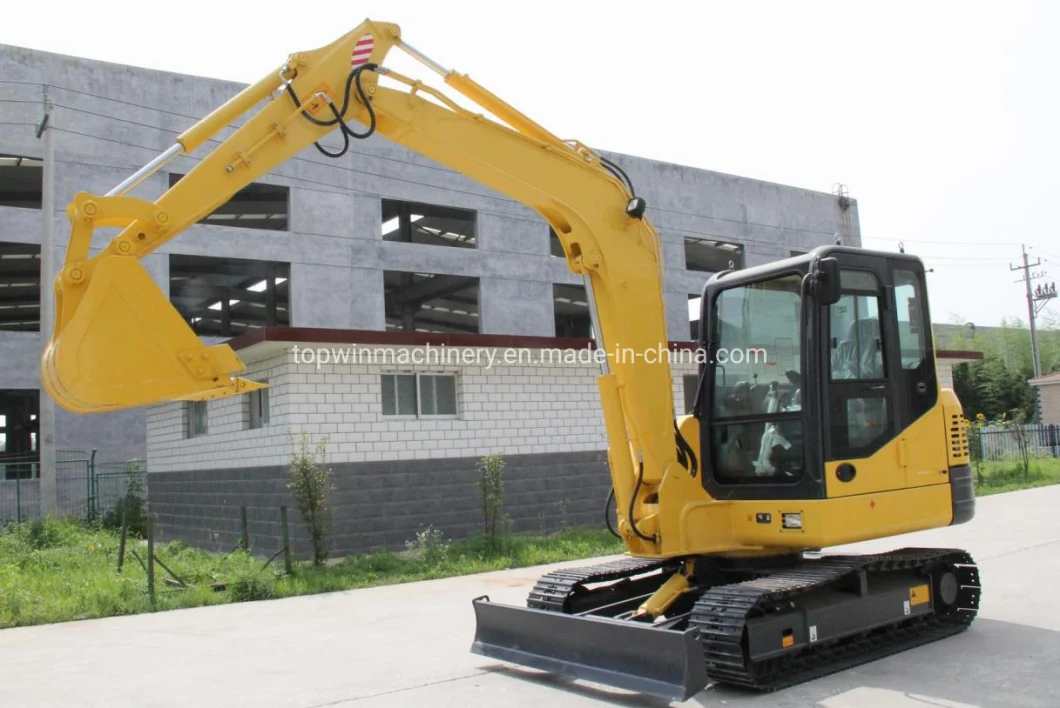 Topwin Official Manufacturer 6t 6.5ton 7t Hydraulic Crawler Excavator for Sale