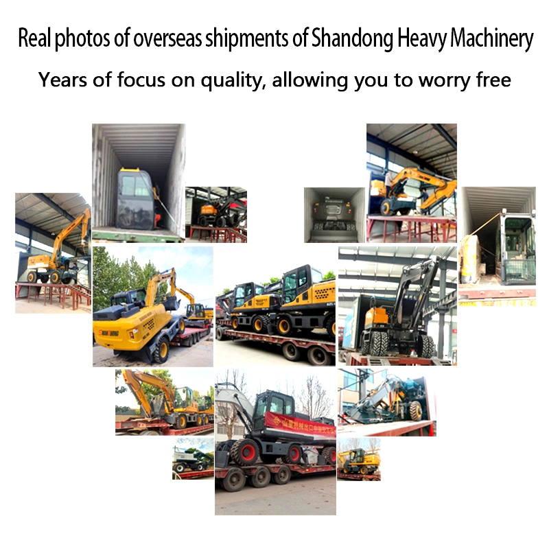 21 Ton Fully Hydraulic Wheel Excavator Directly Supplied by Shanzhong Manufacturer, Large Excavator