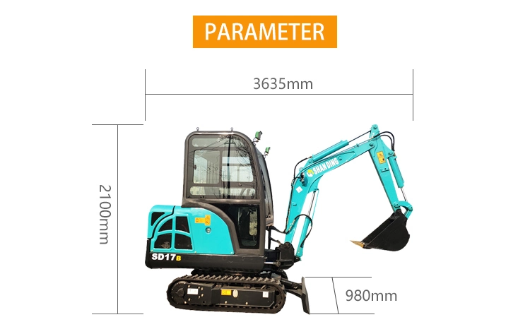 Excavator Used for Garden Household Shovel Mix Concrete with CE /Isocertificate Excavator Compact Excavator, Wheel Loader, Mini/Hydraulic Crawler Excavator