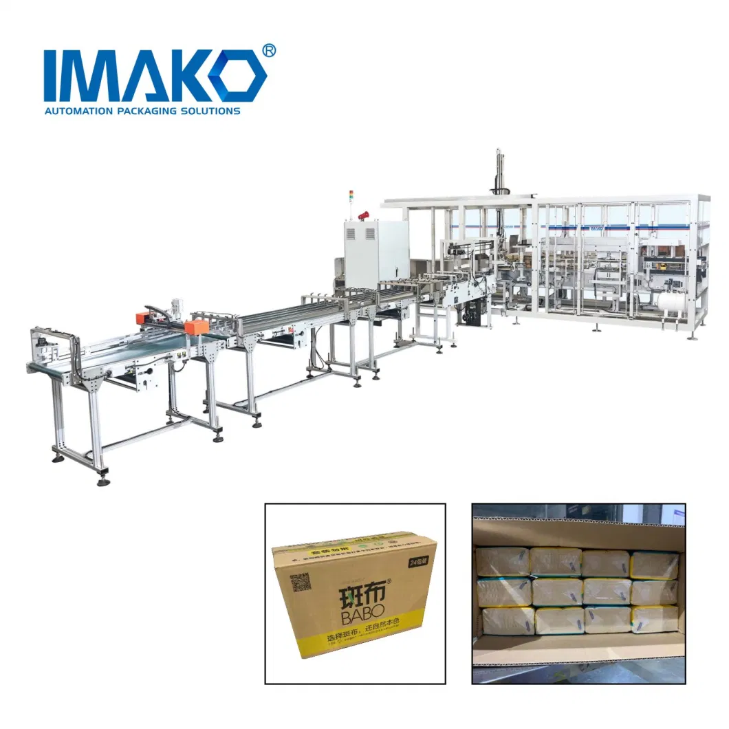 Cartoon Packung Maschine Full Automatic Grasping Robot Carton Packing Machine