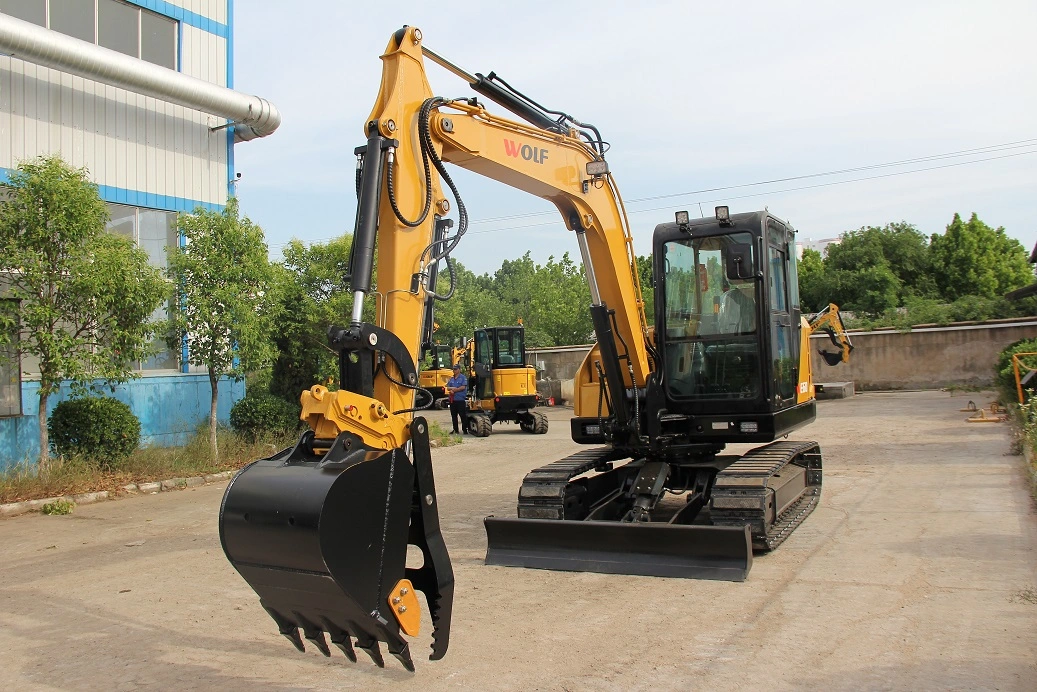 Wolf Hydraulic Excavator 6 Ton Mining Shovel Crawler Excavator for Sale