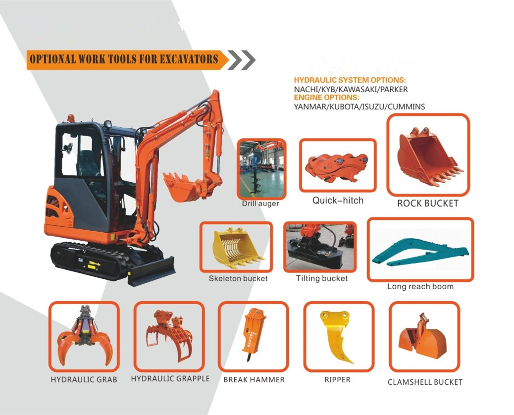 1.7ton Portable Excavator Bucket 0.06m3