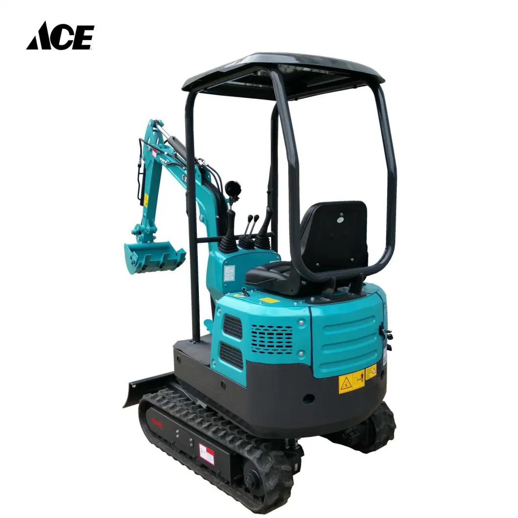 Road Construction Equipments 1.2ton Bucket Crawler Mini Excavator