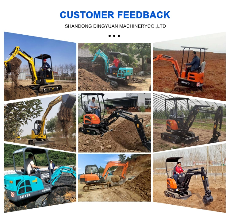 Excavator Used for Garden Household Shovel Mix Concrete with CE /Isocertificate Excavator Compact Excavator, Wheel Loader, Mini/Hydraulic Crawler Excavator