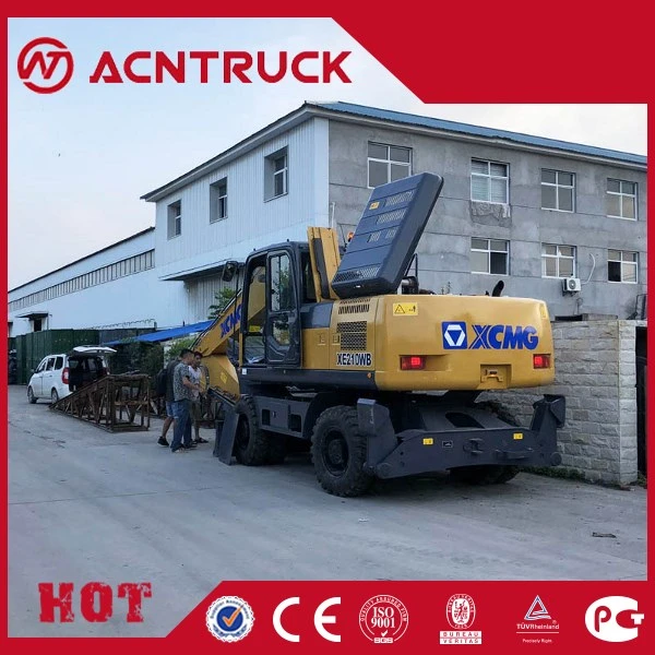 21ton 0.86m3 Wheel Excavator Xe210W with Hydraulic Break Hammer