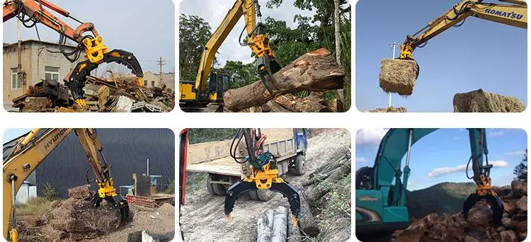 Rotating Stone Grapple Mini Excavator Hydraulic Grapple Rotating Grapple Excavator Hydraulic Grapple