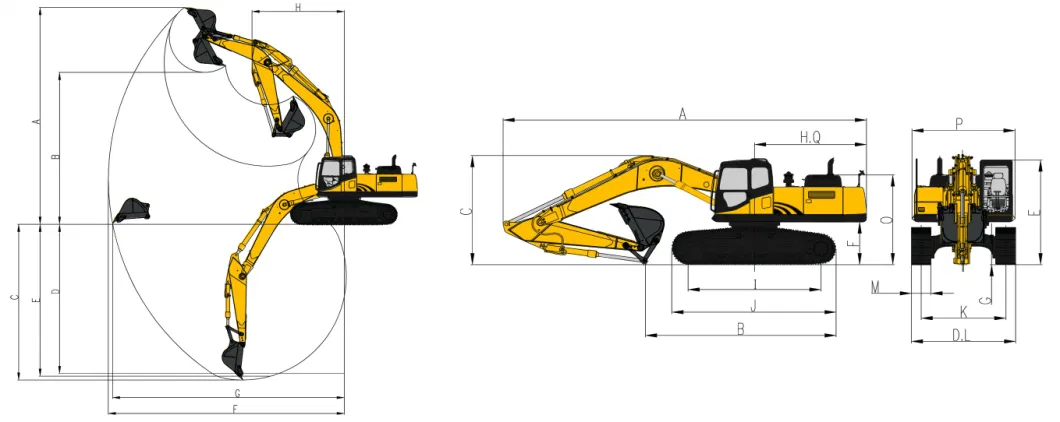 Shovel Hydraulic Transmission Infront China Construction Machinery High Quality Excavator