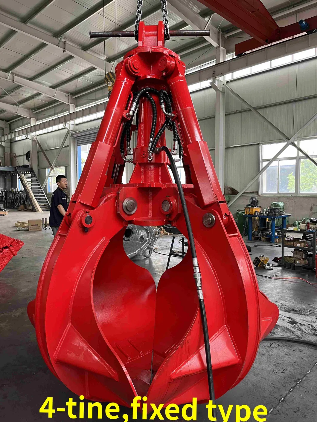 Hydraulic Rotating Orange Peel Grab for 25t 30t Excavator Grapple Attachment