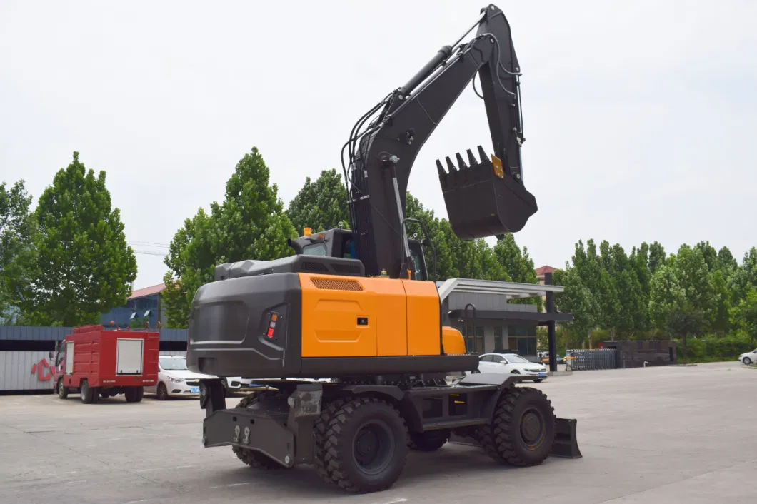 New Drive Bucket Digger Large Hydraulic Machine Multifunctional Wheel Excavator