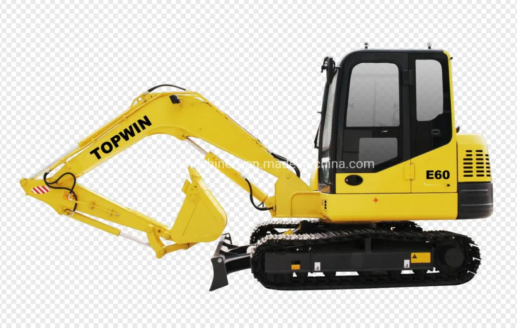 Topwin Official Manufacturer 6t 6.5ton 7t Hydraulic Crawler Excavator for Sale