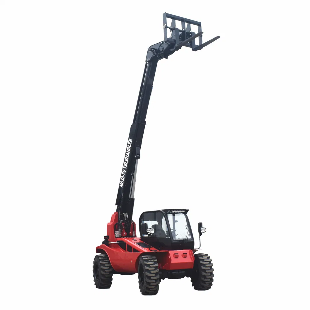 3 Ton/ 4ton 4X4 Manitou Hydrostatic Telescopic Boom Forklift Handler for Material Handling