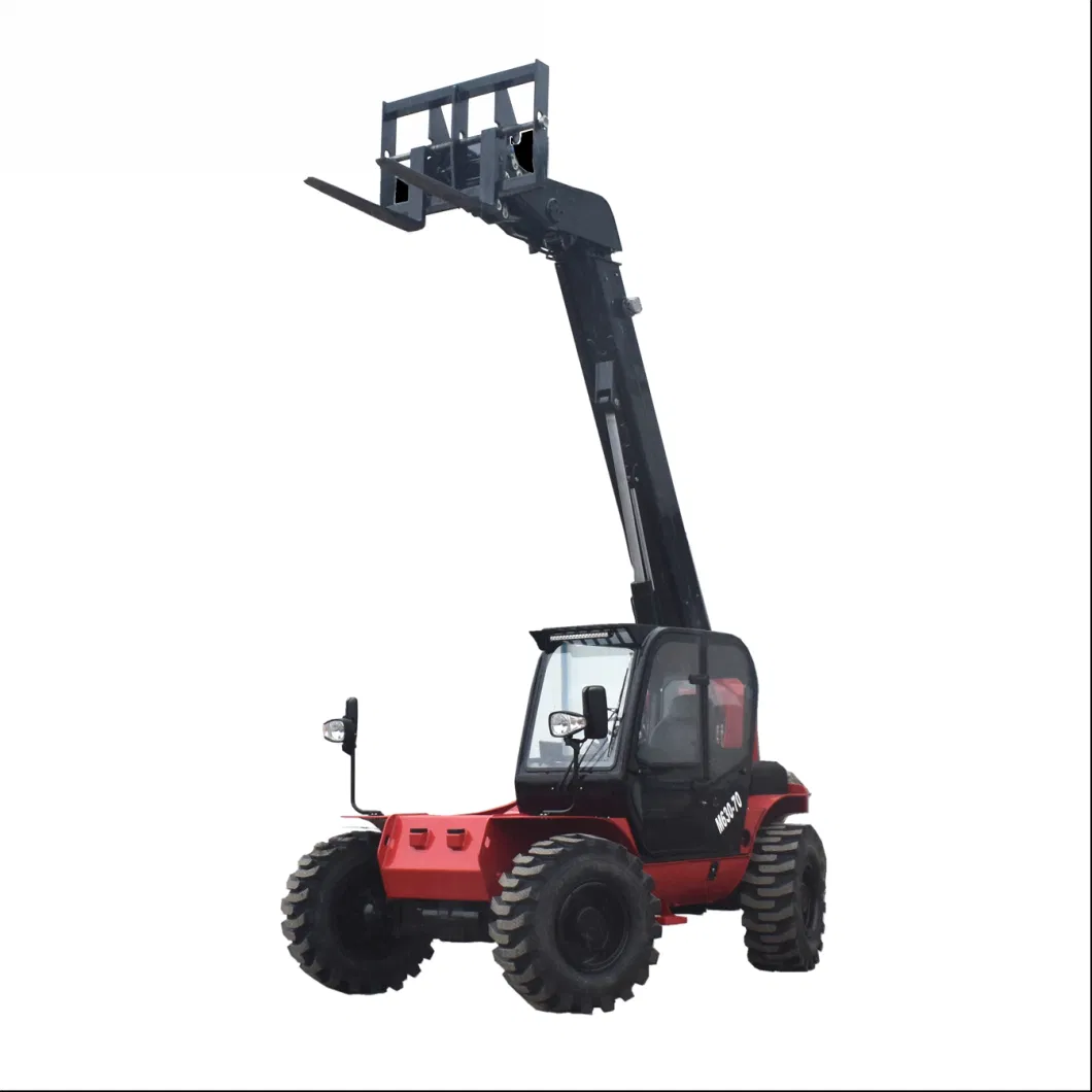 3 Ton/ 4ton 4X4 Manitou Hydrostatic Telescopic Boom Forklift Handler for Material Handling