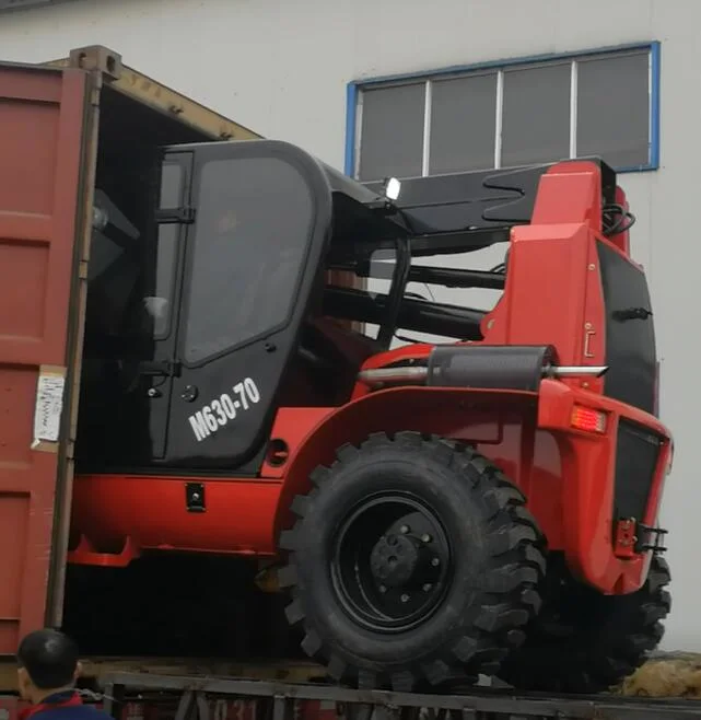 3 Ton/ 4ton 4X4 Manitou Hydrostatic Telescopic Boom Forklift Handler for Material Handling